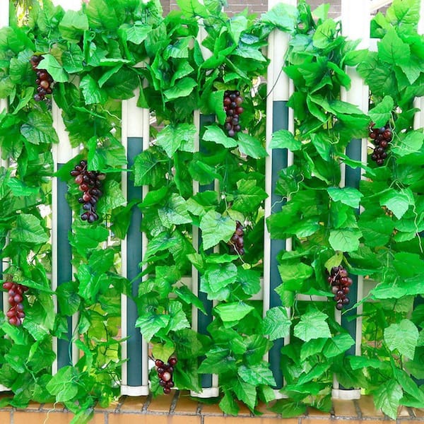 3 in. 5-Pieces Artificial Green Family Grapevine Vine Realistic