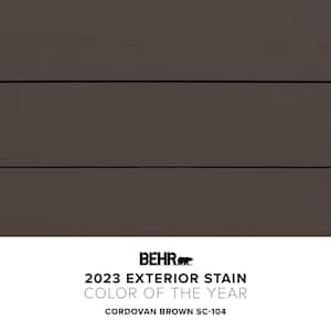 1 gal. #SC-104 Cordovan Brown Solid Color Waterproofing Exterior Wood Stain