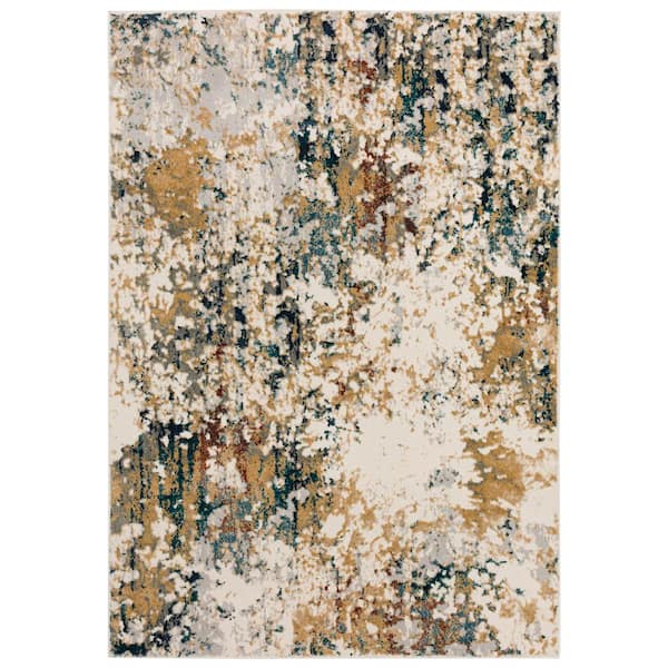 Addison Rugs Gentry 26 Multi 5 Ft. 1 In. x 7 Ft. 5 In. Abstract Watercolor Area Rug