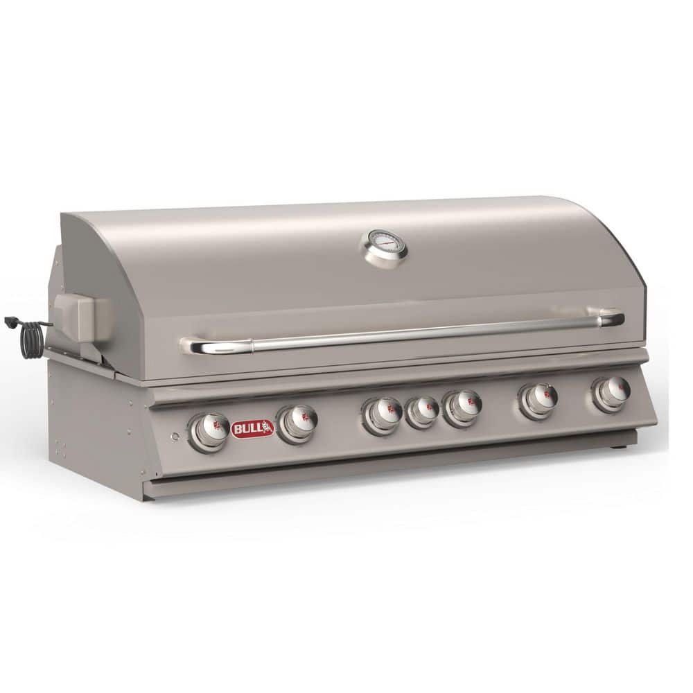 Diablo 46 in. 6-Burner Built-In 105,000 BTU's LP Grill Head Lights, Rotis, Rotis Burn