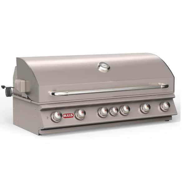 Diablo 46 in. 6-Burner Built-In 105,000 BTU's LP Grill Head Lights, Rotis, Rotis Burn
