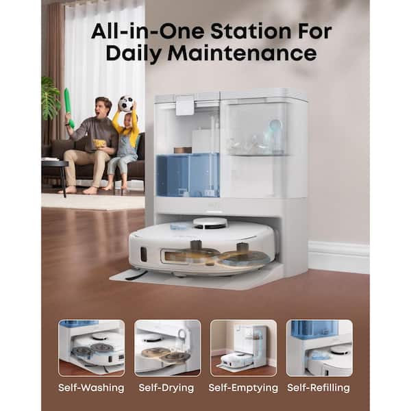 eufy Omni X10 Pro 13.9 in. Robotic Vacuum and Mop with Smart