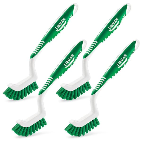Libman Tile and Grout Brush (4-Pack) 1613 - The Home Depot
