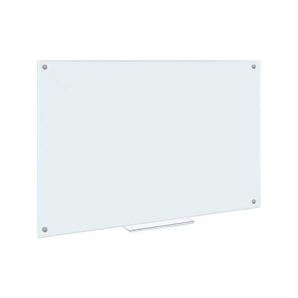 Glass Dry Erase Bulletin Boards 48 x 36 Frameless Presentation Glass Board Mounted Boards Easels Whiteboard Panel,Marker