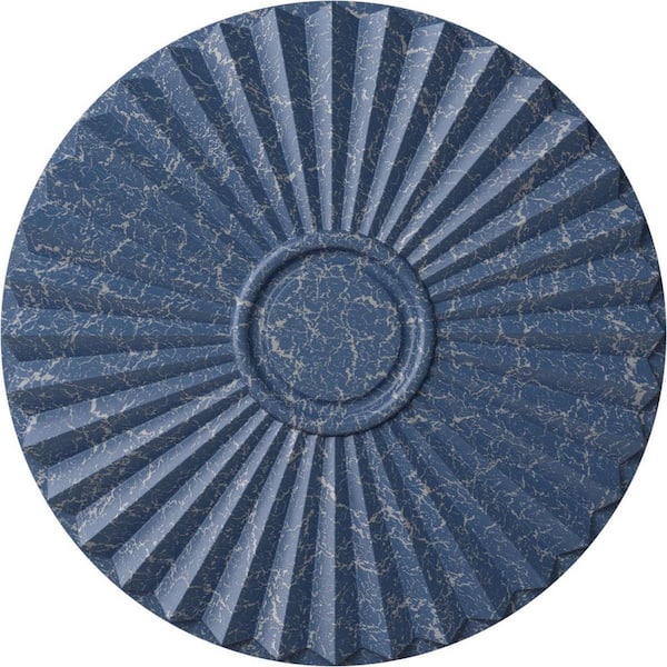 Ekena Millwork 19-3/4 in. x 1-3/8 in. Shakuras Urethane Ceiling Medallion (For Canopies upto 5 in.), Americana Crackle
