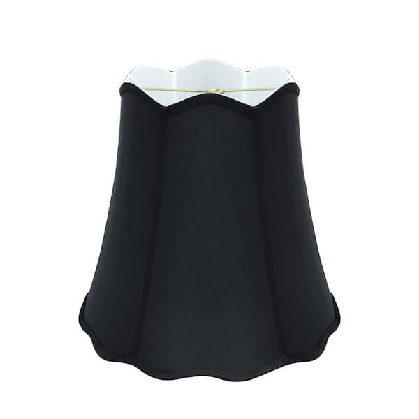 Aspen Creative Corporation 16 in. x 15 in. Black Scallop Bell Lamp