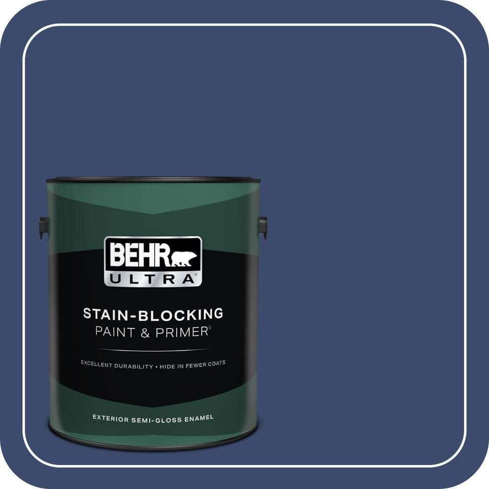 1 gal. #S-H-610 Mountain Blueberry Semi-Gloss Enamel Exterior Paint & Primer price history on PriceWatchPro