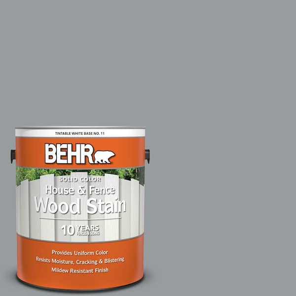 BEHR 1 gal. #N500-4 Pencil Sketch Solid Color House and Fence Exterior Wood Stain