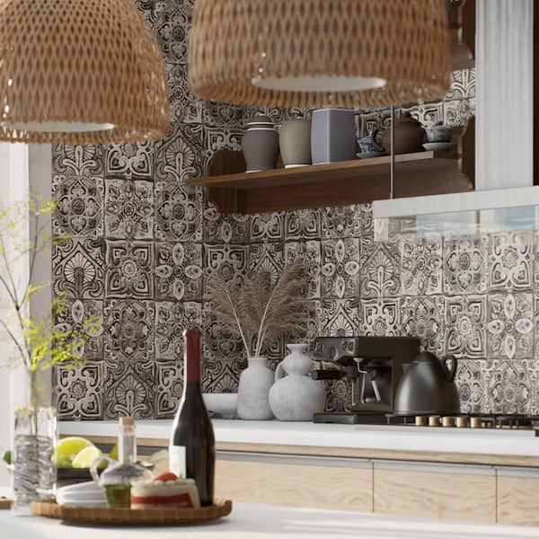 Mandala Decor Mix Mystikos 7-7/8 in. x 7-7/8 in. Ceramic Wall Tile (11.0 Sq. Ft./Case)