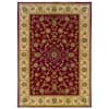 Natco Kurdamir Rockland Crimson 5 ft. 3 in. x 7 ft. 7 in. Area Rug ...