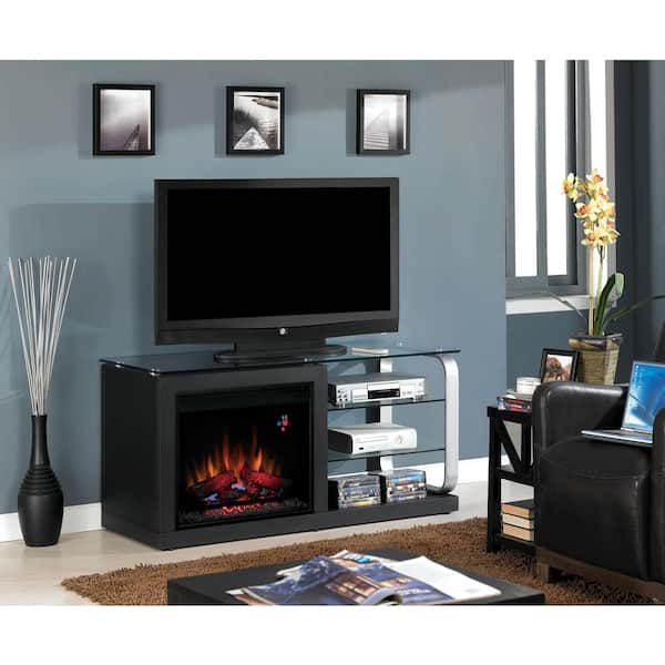 Classic Flame Luxe 52 in. Media Electric Fireplace in Silver