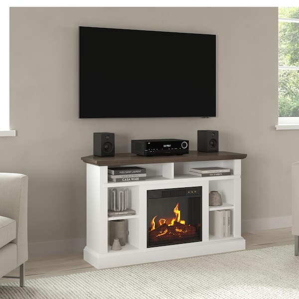 Northwest Corner TV Stand with Electric Fireplace Fits 55 in. TVs 80 FPWF M7 HD