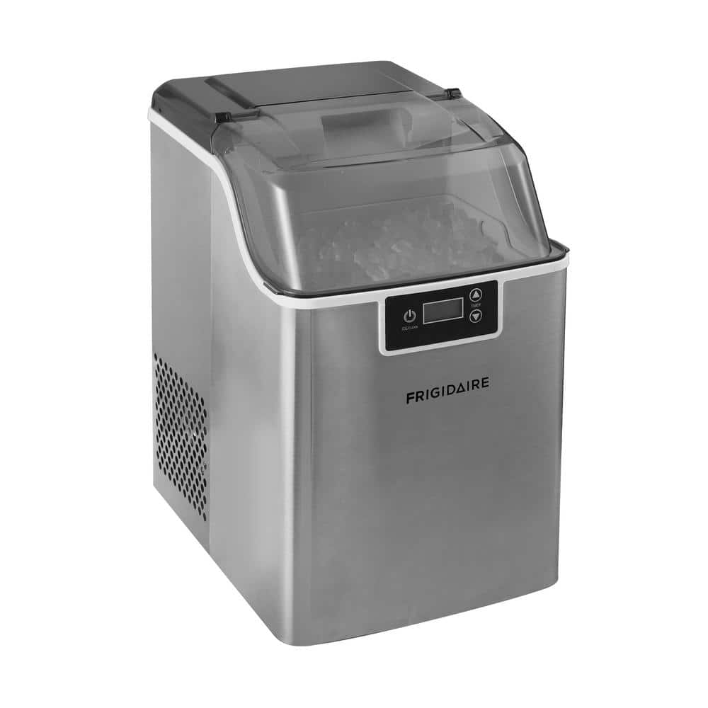 EUHOMY Nugget Ice Maker Countertop, 30lbs/Day, 2 Way Water Refill, Self