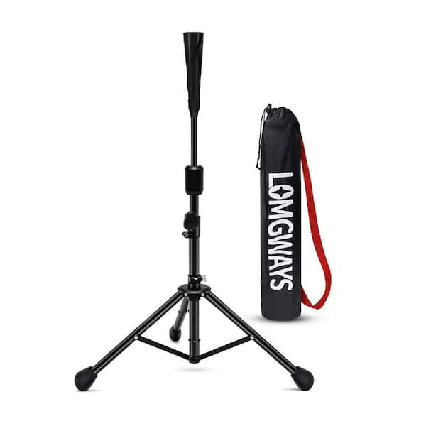 Unbranded Portable Tripod Stand Baseball Tee with Adjustable Height 27 to 46 in. for Adults and Kids