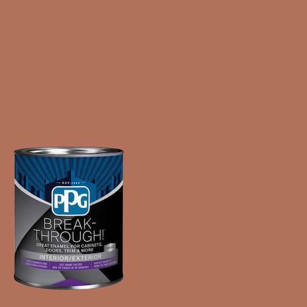 Break-Through! 1 qt. PPG1067-5 Copper Beech Satin Door, Trim & Cabinet Paint