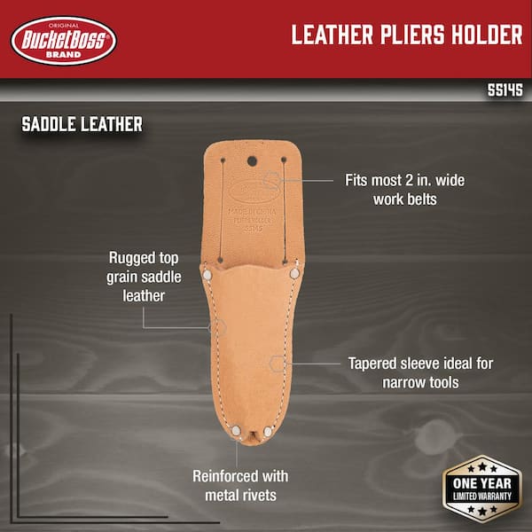Classic Series Saddle Leather Pliers Tool Belt Pouch
