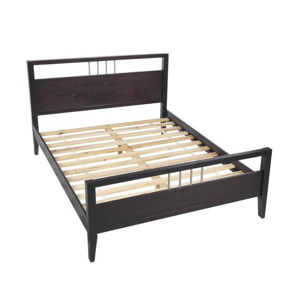 bar italia – Bedhead Benjara Fang Espresso Brown King Wood Frame Sleigh Bed with