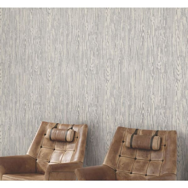 Heartwood Smoke Black Wallpaper