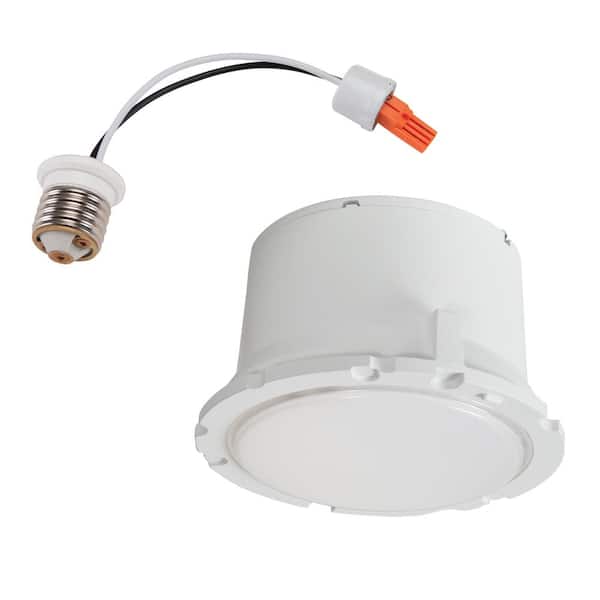 HALO ML 5/6 in. 3000K 600 Lumens 90 CRI White Integrated LED Recessed Retrofit Dim-To-Warm Module Trim