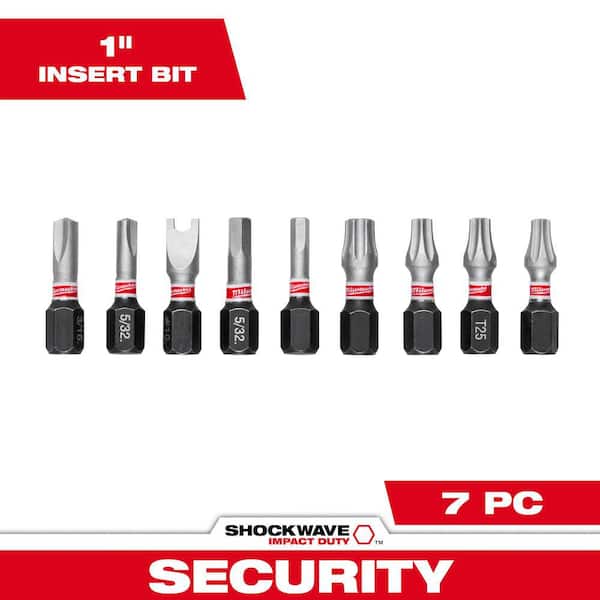 SHOCKWAVE Impact Duty Alloy Steel Security Screw Driver Bit Set (9-Piece)