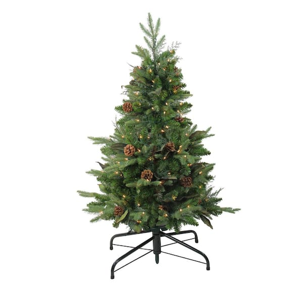 Northlight 48 in. PreLit Mixed Winter Pine Artificial Christmas Stake