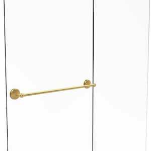 Monte Carlo Collection 30 in. Shower Door Towel Bar in Polished Brass