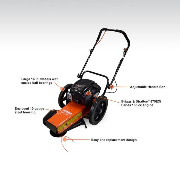 ECHO WT-1610 24 in. 163 cc Gas 4-Stroke Walk Behind Wheeled Trimmer ...