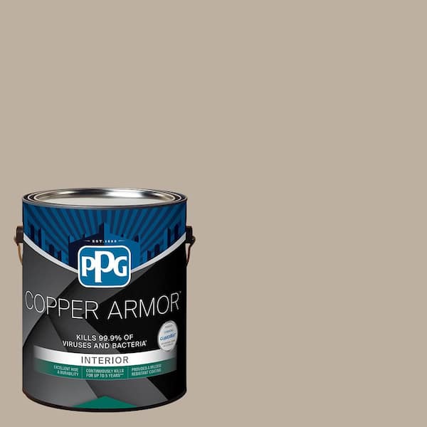 COPPER ARMOR 1 gal. PPG1021-3 Discover Eggshell Antiviral and Antibacterial Interior Paint with Primer