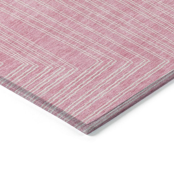 Chantille Machine Washable Indoor/Outdoor Abstract ACN1045 Pink 2 ft. 6 in. x 3 ft. 10 in. Area Rug