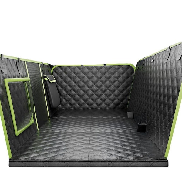 57 x 28.7 in Sofa Leather Dog Car Seat Cover, Foldable, Hard PVC Panels, Supports 330 lbs.