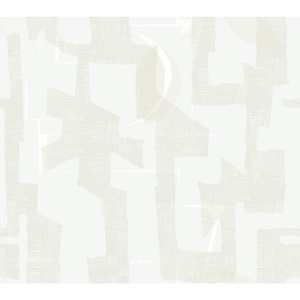 York Wallcoverings Dove and BeigeModern Tribal Textured Non-Pasted Paper Wallpaper
