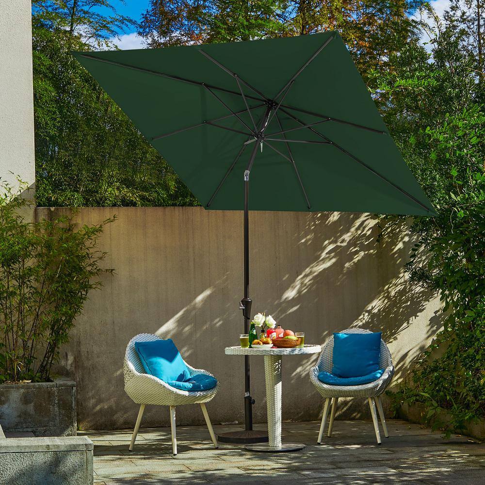8.5 ft. x 8.5 ft. Steel Anti-UV Polyester Fabric Market Tilt Patio Umbrella in Green price history on PriceWatchPro