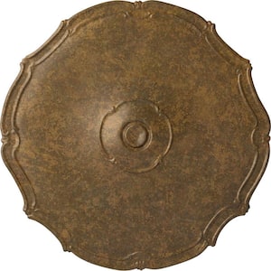 18-7/8 in. x 1-1/2 in. Pompeii Urethane Ceiling Medallion (Fits Canopies upto 2 in.), Rubbed Bronze
