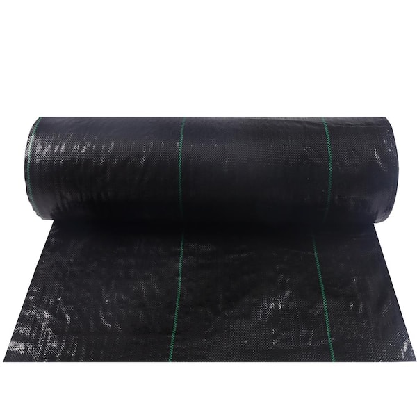 5 ft. x 100 ft. Underlayment Geotextile Landscape Ground Cover Heavy-Duty  PP Woven Weed Barrier