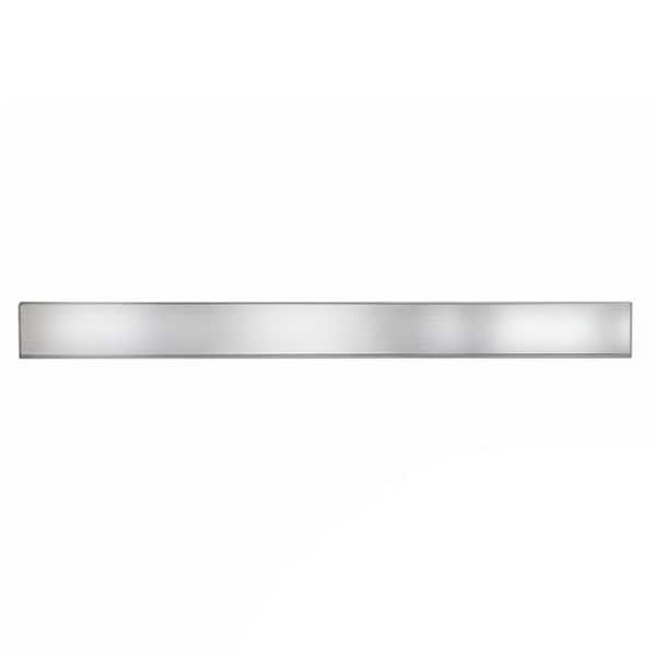 17 in. Stainless Steel Magnetic Knife Holder Double-Sided Knife Strip for Refrigerator or Wall with Non-Slip Pads