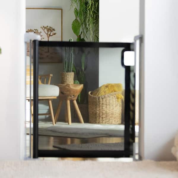 INGENUITY Ingenuity The Thruway 52W Series Pet and Baby Retractable Gate with Tuck Away Mesh, Hardware Mounted