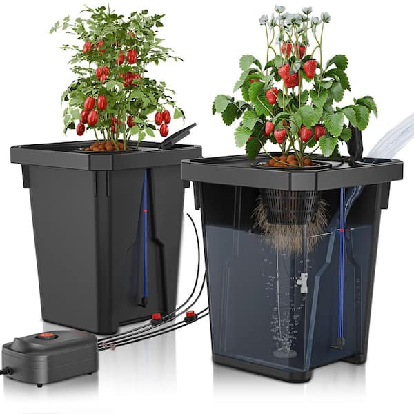 N/A 7-Gal Deep Water Culture Hydroponics System w/ Triangular