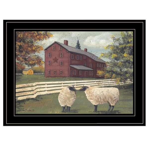 Charlie Hancock Sheep 1-Piece Framed Wall Art 15 in. x 19 in.