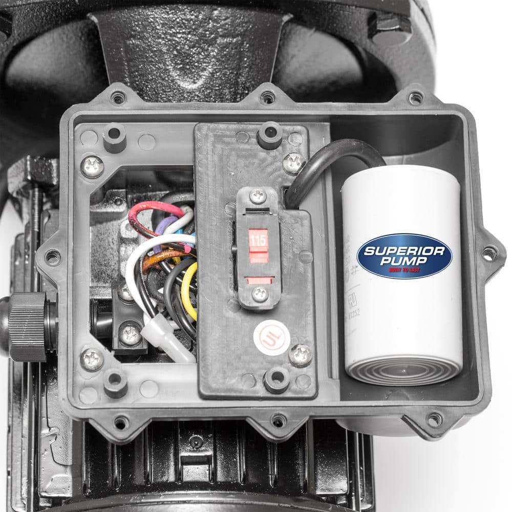 Black Cast Iron 1 HP Convertible Jet Pump