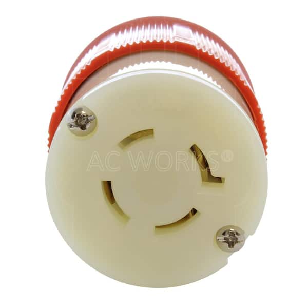 AC WORKS NEMA L16-20R 3-Phase 20A 480V 4-Prong Locking Female