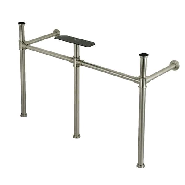 Kingston Brass Imperial Stainless Steel Console Sink Leg in Brushed Nickel