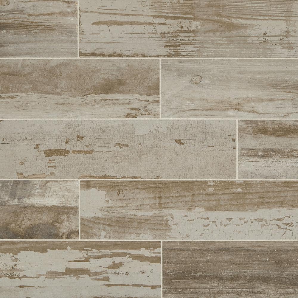 Marazzi Vintage Chic Gray 6 in. x 24 in. Glazed Porcelain Floor and Wall Tile (14.53 sq. ft. / case) -  MT42624HD1PR