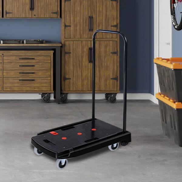 Amucolo 330 lb. Capacity Black Plastic Steel Body Foldable