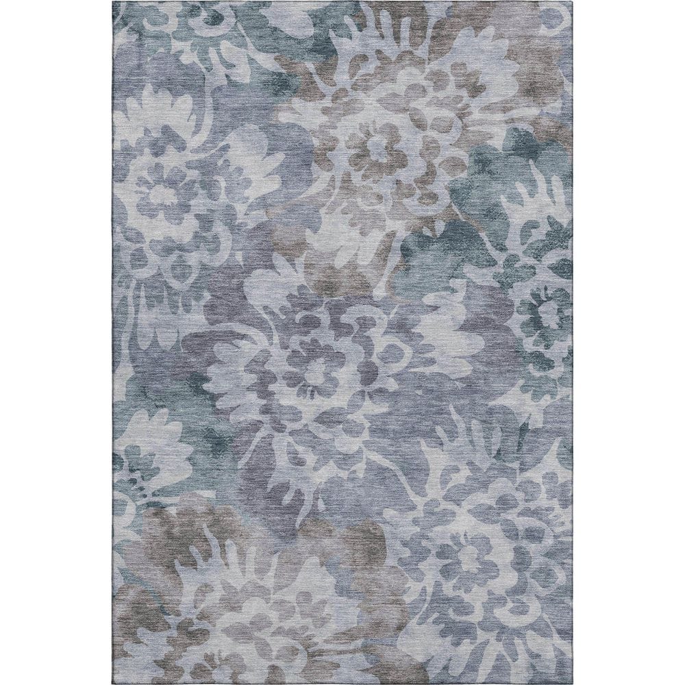 Mayfield Premium Machine Washable Abstract AMF2028 Blue 3 ft. x 4 ft. Area Rug price history on PriceWatchPro