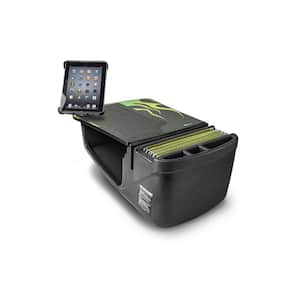 Efficiency GripMaster Car Desk Candy Apple Green Flames with Built-in Power Inverter and Tablet Mount