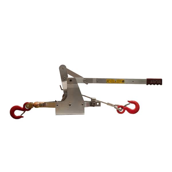 Maasdam Pow'R Pull 6,000 lb. 3-Ton Capacity 12 ft. Max Lift 35:1 Leverage Winch Puller Come Along Tool with Included Cable