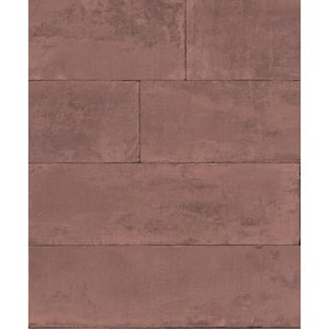 57.8 sq. ft. Lanier Oxblood Stone Plank Strippable Wallpaper Covers