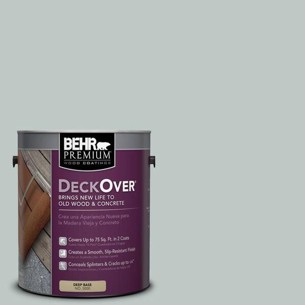 BEHR Premium DeckOver 1 gal. #SC-365 Cape Cod Gray Solid Color Exterior Wood and Concrete Coating