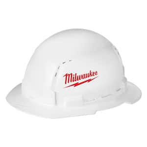 BOLT White Type 1 Class C Full Brim Vented Hard Hat