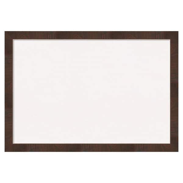 Amanti Art Wild Wood White Corkboard 39 in. x 27 in. Bulletin Board Memo Board